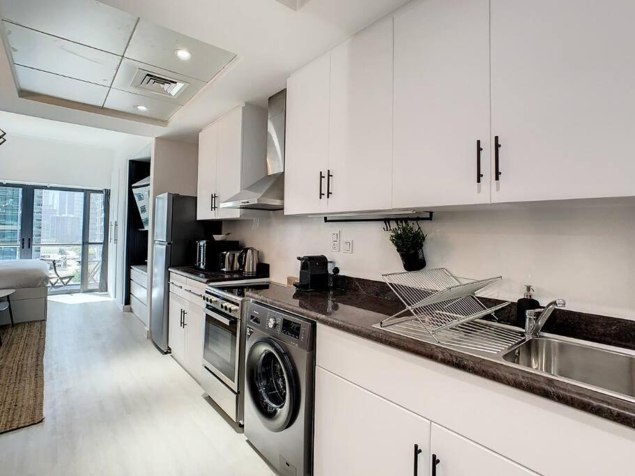 Luxury Modern Studio In Jlt With Amazing View & Rooftop Pool - Sleeps 3 Dubaj Exteriér fotografie
