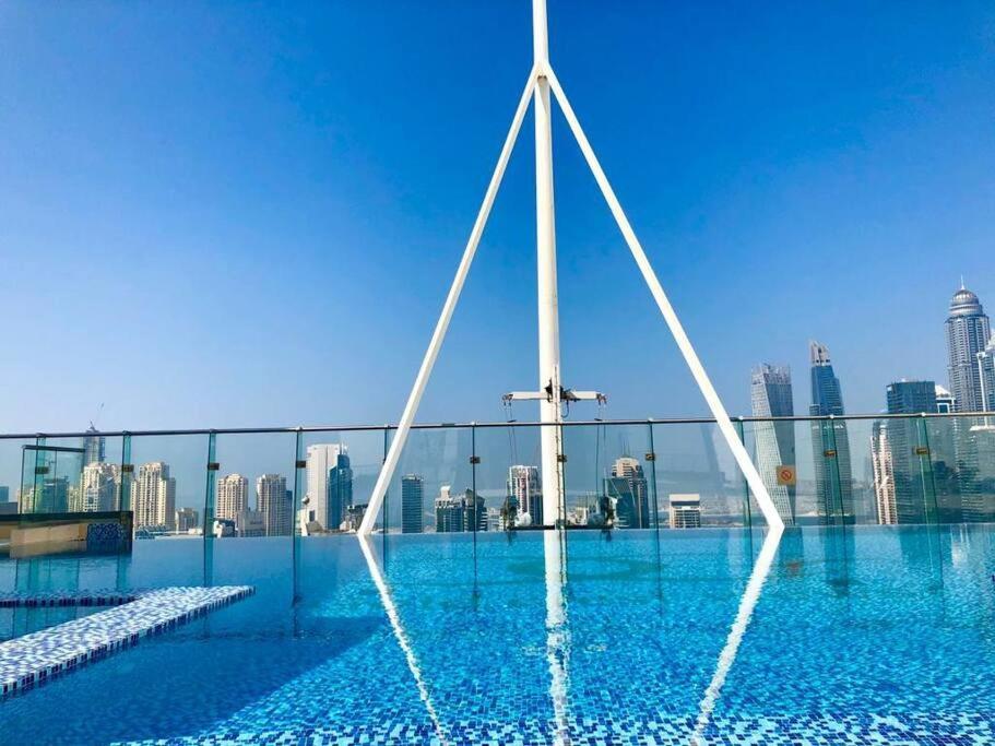 Luxury Modern Studio In Jlt With Amazing View & Rooftop Pool - Sleeps 3 Dubaj Exteriér fotografie